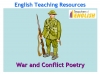 War Poetry Resources Pack Teaching Resources (slide 1/518)